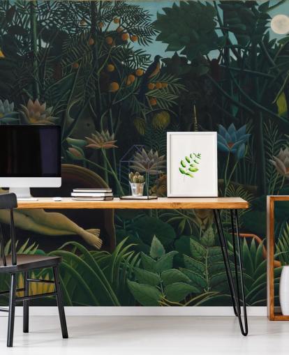 Kunsttapete mit dem Titel The Dream von Henri Rousseau für Wohn- und Schlafzimmer Kunsttapete mit dem Titel The Dream von Henri Rousseau für Wohn- und Schlafzimmer