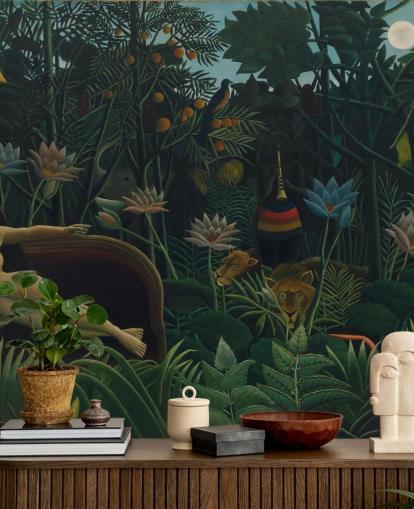 fine art wall mural called The Dream by Henri Rousseau for living rooms and bedrooms