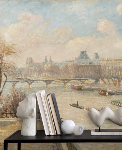 Camille Pissarron taidetapetti nimeltä Louvre Pont Neufista makuuhuoneisiin, kotitoimistoihin ja käytäviin