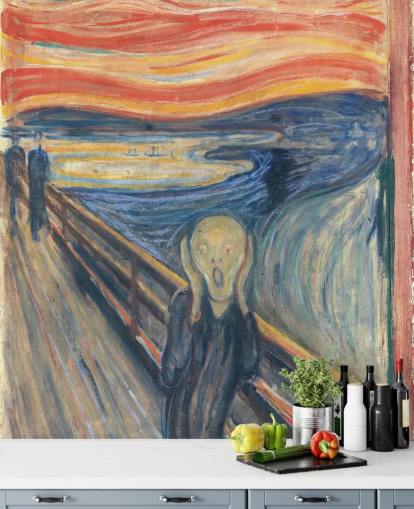 kunsttapet vægmaleri kaldet The Scream af Edvard Munch til soveværelser og stuer kunsttapet vægmaleri kaldet The Scream af Edvard Munch til soveværelser og stuer