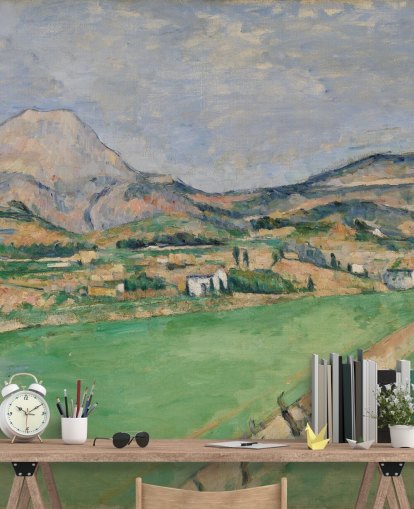 carta da parati fine art chiamata Toward Mont Sainte-Victoire di Paul Cezanne per camere da letto e salotti