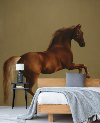 mural de papel de parede de belas artes chamado Whistlejacket de George Stubbs para quartos e salas de estar mural de papel de parede de belas artes chamado Whistlejacket de George Stubbs para quartos e salas de estar