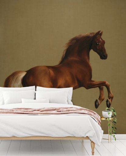 konsttapet väggmålning som heter Whistlejacket av George Stubbs för sovrum och vardagsrum