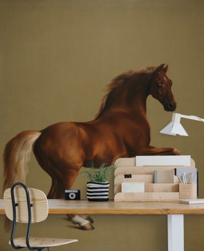 mural de papel pintado de bellas artes llamado Whistlejacket de George Stubbs para dormitorios y salas de estar mural de papel pintado de bellas artes llamado Whistlejacket de George Stubbs para dormitorios y salas de estar