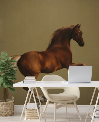 mural de papel de parede de belas artes chamado Whistlejacket de George Stubbs para quartos e salas de estar mural de papel de parede de belas artes chamado Whistlejacket de George Stubbs para quartos e salas de estar