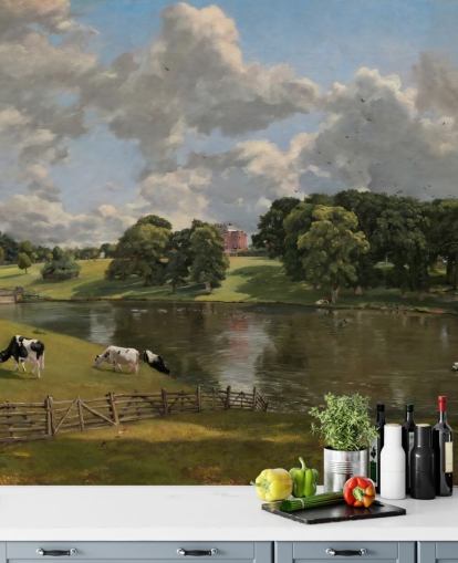 carta da parati fine art chiamata Wivenhoe Park di John Constable per salotti, sale da pranzo e camere da letto carta da parati fine art chiamata Wivenhoe Park di John Constable per salotti, sale da pranzo e camere da letto