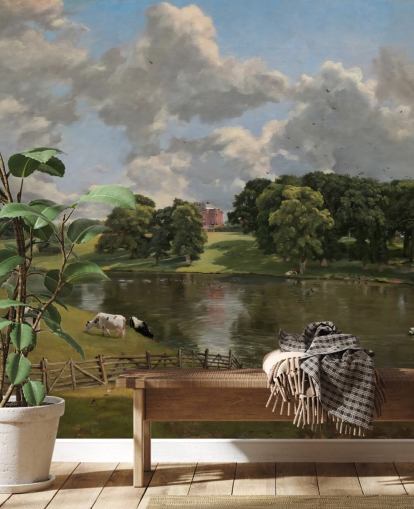 John Constablen taide-taustakuvamaalaus nimeltä Wivenhoe Park oleskelutiloihin, ruokasaleihin ja makuuhuoneisiin