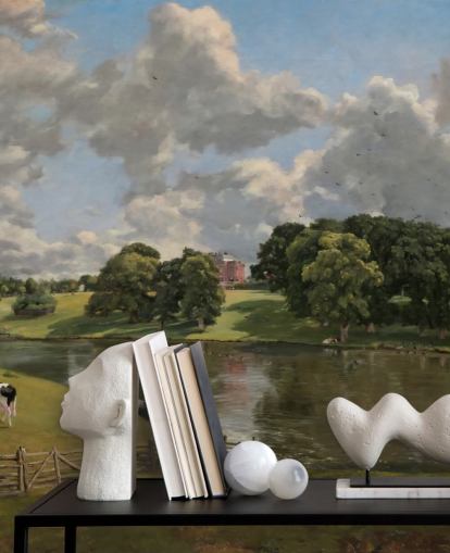 kunsttapet vægmaleri kaldet Wivenhoe Park af John Constable til lounger, spisestuer og soveværelser