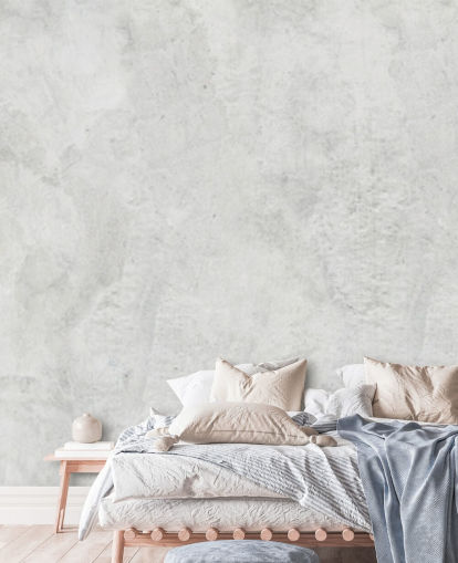 papier peint mural à la chaux de style béton appelé Limewash pour les chambres, les salons et les cuisines