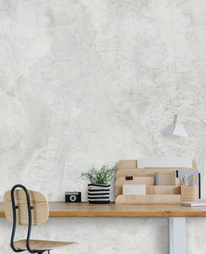 mural de papel pintado estilo hormigón limewash llamado Limewash para dormitorios, salas de estar y cocinas