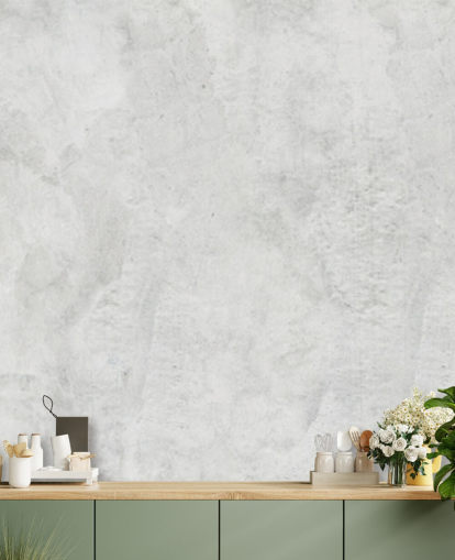 betonityylinen limewash-taustakuvamaalaus nimeltään Limewash makuuhuoneisiin, olohuoneisiin ja keittiöihin