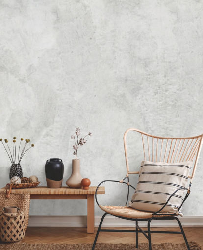 papier peint mural à la chaux de style béton appelé Limewash pour les chambres, les salons et les cuisines