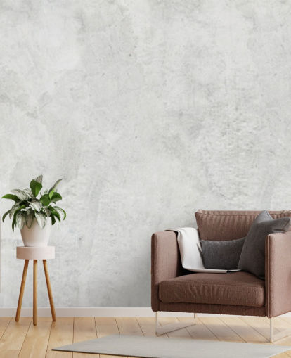 carta da parati murale in stile cemento chiamata Limewash per camere da letto, salotti e cucine