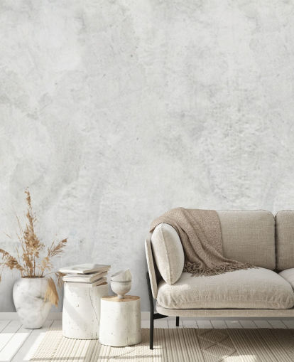 betongstil limewash tapetväggmålning kallad Limewash för sovrum, vardagsrum och kök