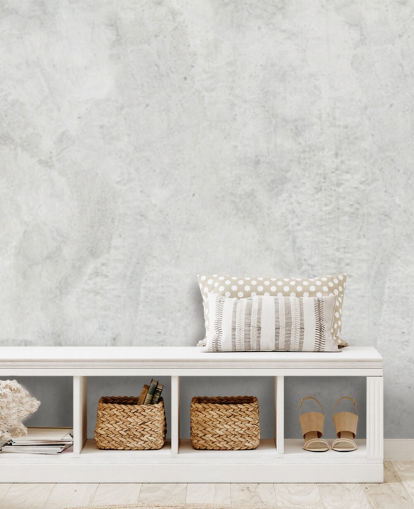 concrete style limewash wallpaper mural called Limewash for bedrooms, living rooms and kitchens