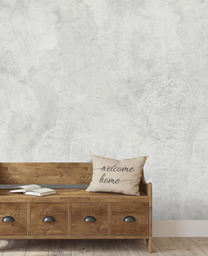 carta da parati murale in stile cemento chiamata Limewash per camere da letto, salotti e cucine