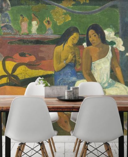 mural de papel pintado de bellas artes llamado Arearea de Paul Gauguin para dormitorios, oficinas en casa y salas de estar mural de papel pintado de bellas artes llamado Arearea de Paul Gauguin para dormitorios, oficinas en casa y salas de estar