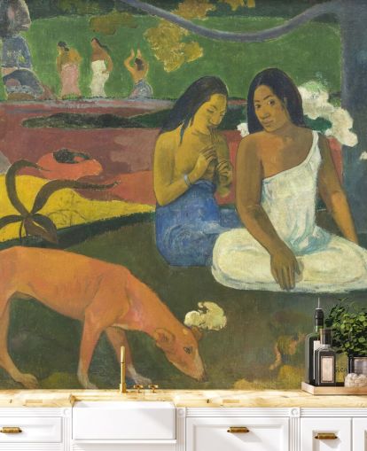 Kunsttapete Arearea von Paul Gauguin für Schlafzimmer, Heimbüros und Wohnzimmer Kunsttapete Arearea von Paul Gauguin für Schlafzimmer, Heimbüros und Wohnzimmer