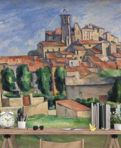 papier peint mural d'art appelé Gardanne par Paul Cézanne pour les chambres, les salons et les salles à manger papier peint mural d'art appelé Gardanne par Paul Cézanne pour les chambres, les salons et les salles à manger