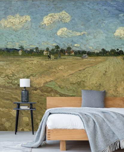 fine art wall mural called The Plowed Field by Vincent van Gogh for bedrooms, living rooms and more fine art wall mural called The Plowed Field by Vincent van Gogh for bedrooms, living rooms and more