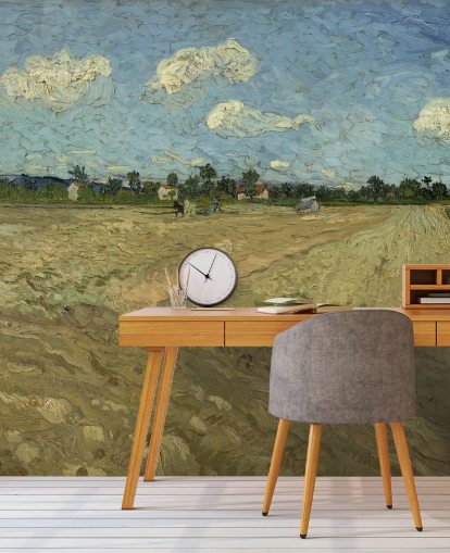 fine art wall mural called The Ploughed Field by Vincent van Gogh for bedrooms, living rooms and more fine art wall mural called The Ploughed Field by Vincent van Gogh for bedrooms, living rooms and more