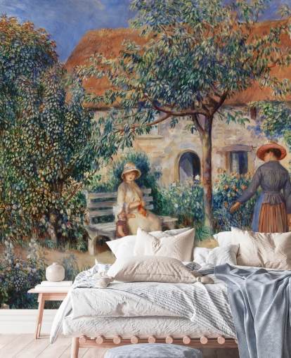 papier peint mural d'art intitulé In Brittany (En Bretagne) par Renoir pour les salons et les chambres