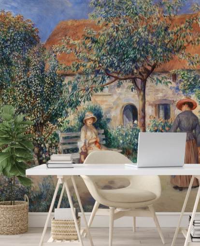 carta da parati fine art chiamata In Brittany (En Bretagne) di Renoir per salotti e camere da letto