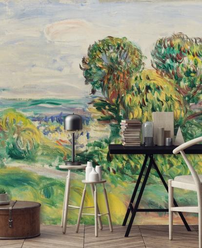 kunstveggmaleri kalt Landscape (1890) av Renoir for stuer, spiserom og soverom