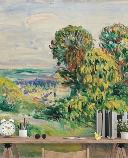fine art wall mural called Landscape (1890) by Renoir for living rooms, dining rooms and bedrooms