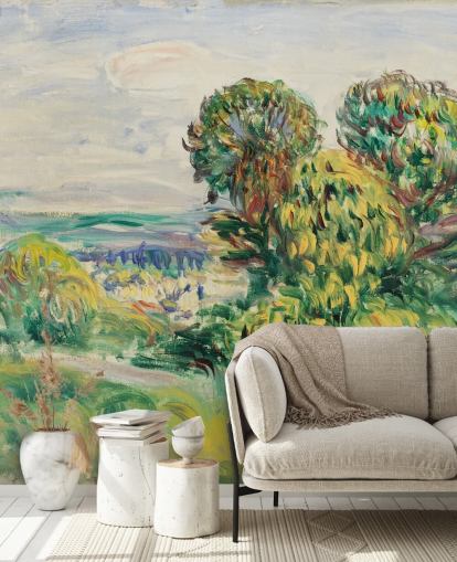 Kunsttapete namens Landscape (1890) von Renoir für Wohn-, Ess- und Schlafzimmer