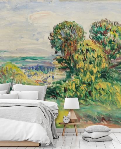murale d'arte chiamato Landscape (1890) di Renoir per salotti, sale da pranzo e camere da letto murale d'arte chiamato Landscape (1890) di Renoir per salotti, sale da pranzo e camere da letto
