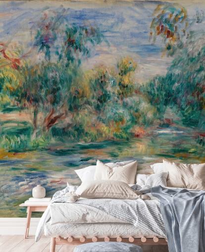 fresque murale d'art intitulée Landscape (Paysage) II de Pierre-Auguste Renoir pour les salles à manger, les salons et les chambres fresque murale d'art intitulée Landscape (Paysage) II de Pierre-Auguste Renoir pour les salles à manger, les salons et les chambres