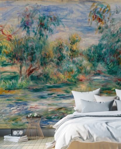 Kunsttapete namens Landscape (Paysage) II von Pierre-Auguste Renoir für Esszimmer, Wohnzimmer und Schlafzimmer Kunsttapete namens Landscape (Paysage) II von Pierre-Auguste Renoir für Esszimmer, Wohnzimmer und Schlafzimmer