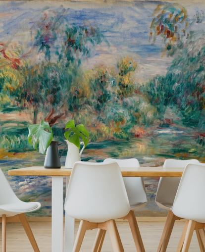 fine art wall mural called Landscape (Paysage) II by Pierre-Auguste Renoir for dining rooms, living rooms and bedrooms fine art wall mural called Landscape (Paysage) II by Pierre-Auguste Renoir for dining rooms, living rooms and bedrooms