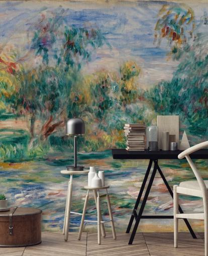 kunstmuurschildering genaamd Landscape (Paysage) II van Pierre-Auguste Renoir voor eetkamers, woonkamers en slaapkamers