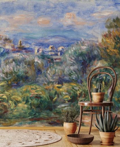 papier peint mural d'art intitulé Landscape (Paysage) de Pierre-Auguste Renoir pour les chambres et les salons papier peint mural d'art intitulé Landscape (Paysage) de Pierre-Auguste Renoir pour les chambres et les salons