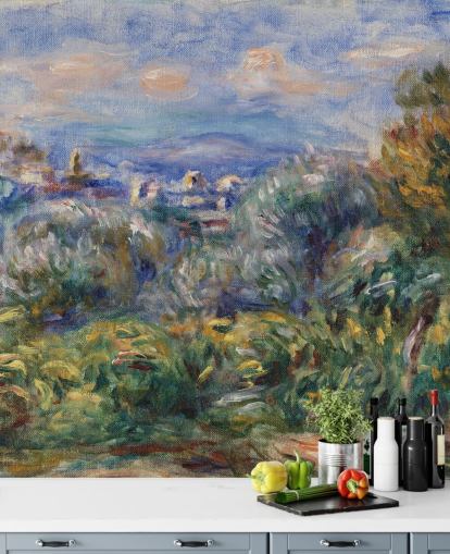 carta da parati fine art chiamata Landscape (Paysage) di Pierre-Auguste Renoir per camere da letto e salotti carta da parati fine art chiamata Landscape (Paysage) di Pierre-Auguste Renoir per camere da letto e salotti