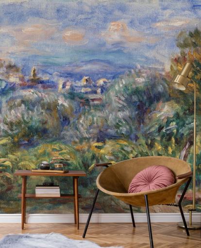 mural de papel de parede de belas artes chamado Landscape (Paysage) de Pierre-Auguste Renoir para quartos e salas de estar mural de papel de parede de belas artes chamado Landscape (Paysage) de Pierre-Auguste Renoir para quartos e salas de estar