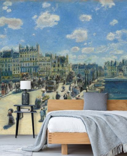 Kunsttapete namens Pont Neuf von Pierre-Auguste Renoir für Schlafzimmer, Heimbüros und Wohnzimmer Kunsttapete namens Pont Neuf von Pierre-Auguste Renoir für Schlafzimmer, Heimbüros und Wohnzimmer