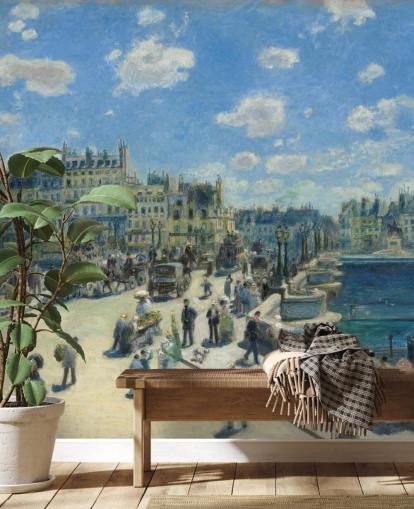 fine art wallpaper mural called Pont Neuf by Pierre-Auguste Renoir for bedrooms, home offices and living rooms fine art wallpaper mural called Pont Neuf by Pierre-Auguste Renoir for bedrooms, home offices and living rooms