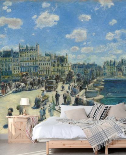 Pierre-Auguste Renoirin taide-taustakuvamaalaus nimeltä Pont Neuf makuuhuoneisiin, kotitoimistoihin ja olohuoneisiin