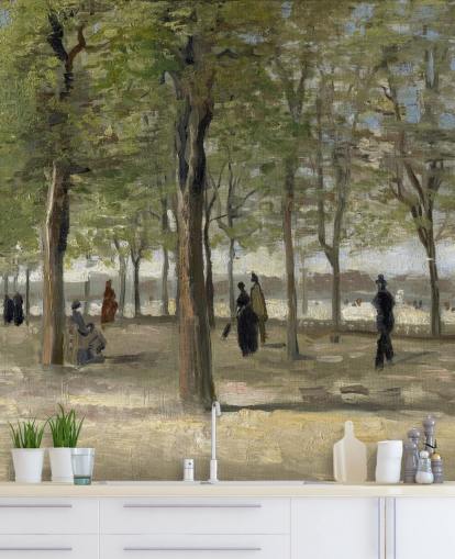 kunstmaleri af van gogh tapet kaldet Terrasse i Luxembourg-haven til soveværelser, stuer og funktionsvægge kunstmaleri af van gogh tapet kaldet Terrasse i Luxembourg-haven til soveværelser, stuer og funktionsvægge