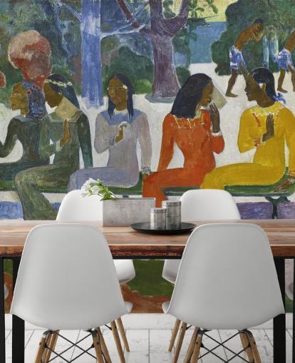papier peint mural coloré de Paul Gauguin Fine Art appelé We Shall not Go to Market Today