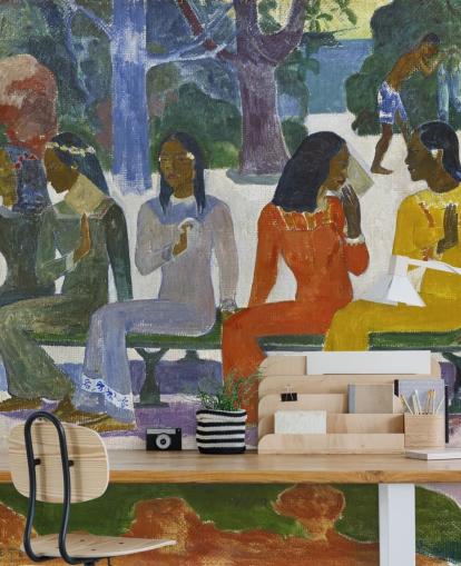 murale colorato di Paul Gauguin Fine Art chiamato We Shall not Go to Market Today