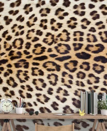 Jaguar Print Bakgrund Väggmålning Jaguar Print Bakgrund Väggmålning