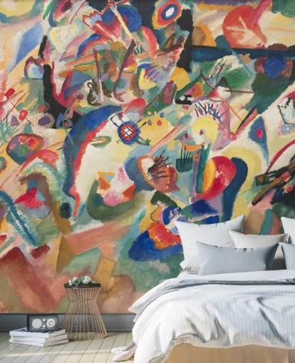 papier peint mural d'art intitulé Entwurf 3 zu Komposition VII de Wassily Kandinsky