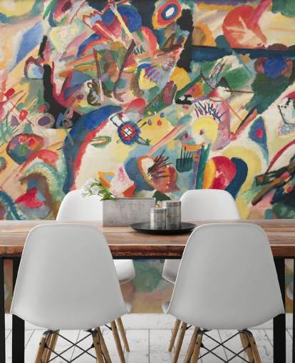 fine art wallpaper mural called Entwurf 3 zu Komposition VII by Wassily Kandinsky