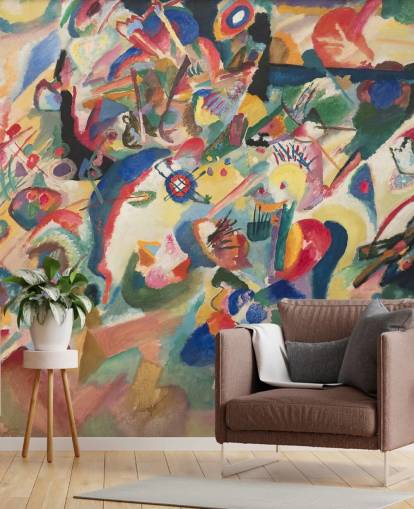 fine art wallpaper mural called Entwurf 3 zu Komposition VII by Wassily Kandinsky fine art wallpaper mural called Entwurf 3 zu Komposition VII by Wassily Kandinsky