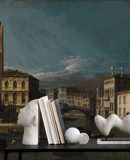 fine art mural called Grand Canal: San Geremia and the Entrance to the Cannaregio by Canaletto for living rooms and bedrooms