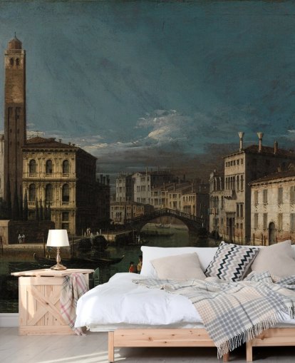 fine art mural called Grand Canal: San Geremia and the Entrance to the Cannaregio by Canaletto for living rooms and bedrooms fine art mural called Grand Canal: San Geremia and the Entrance to the Cannaregio by Canaletto for living rooms and bedrooms